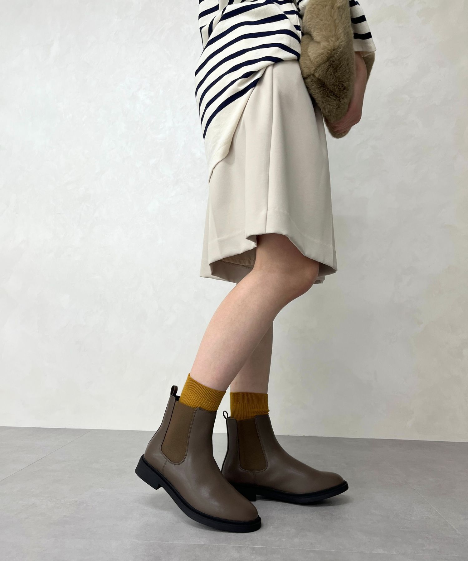 WA Oriental TRaffic「フラット サイドゴア ショートブーツ /32403 ヒール3.5ｃｍ」|ショートブーツ|