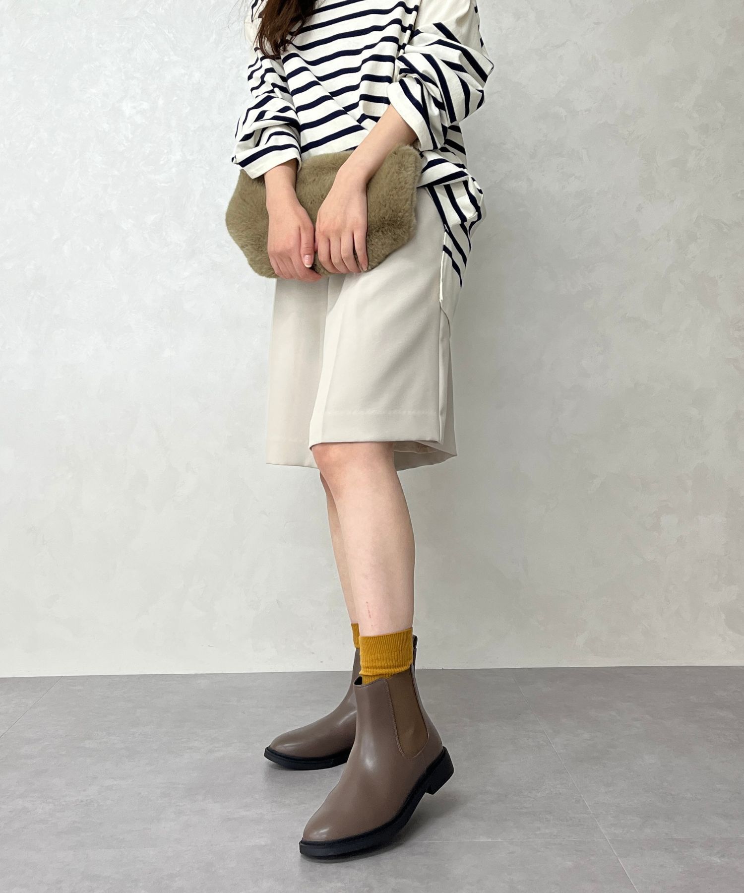 WA Oriental TRaffic「フラット サイドゴア ショートブーツ /32403 ヒール3.5ｃｍ」|ショートブーツ|