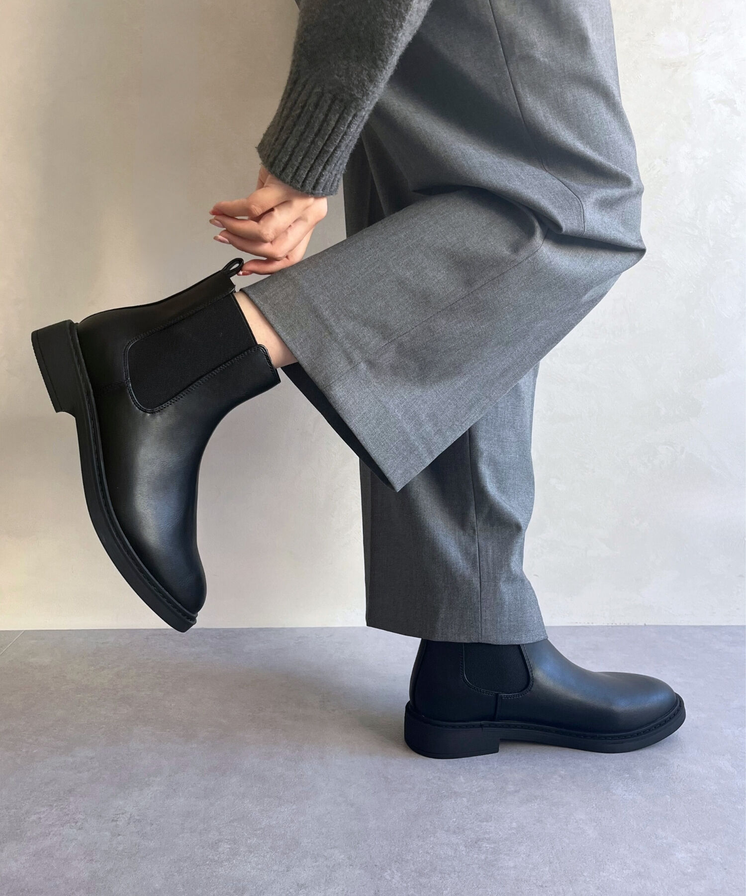 WA Oriental TRaffic「フラット サイドゴア ショートブーツ /32403 ヒール3.5ｃｍ」|ショートブーツ|