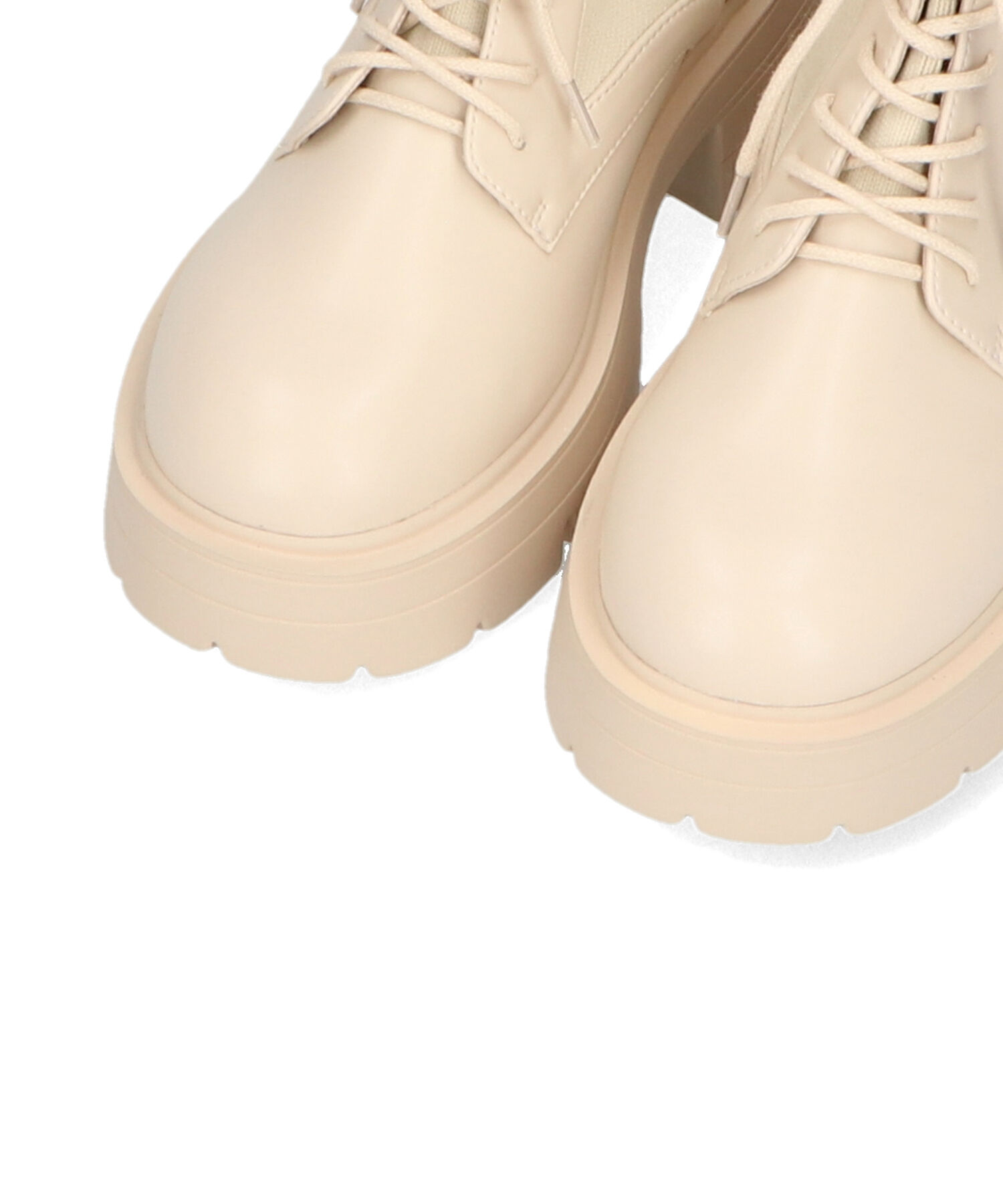 ORiental TRaffic「ニット ソックス レースアップブーツ/41431 厚底 柔らかい」|ショートブーツ|