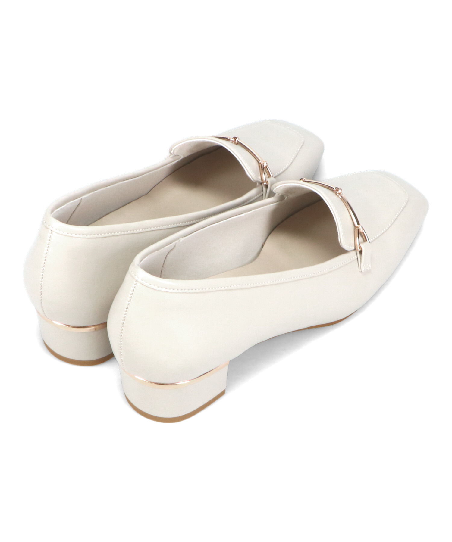 WA Oriental TRaffic「●人気シリーズ●メタリックラインビットヒールローファー/52101 ローファー」|パンプス|