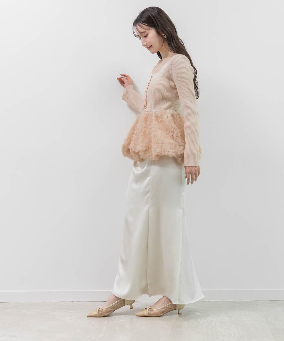  「グリッターラインチュールパンプス」|パンプス|