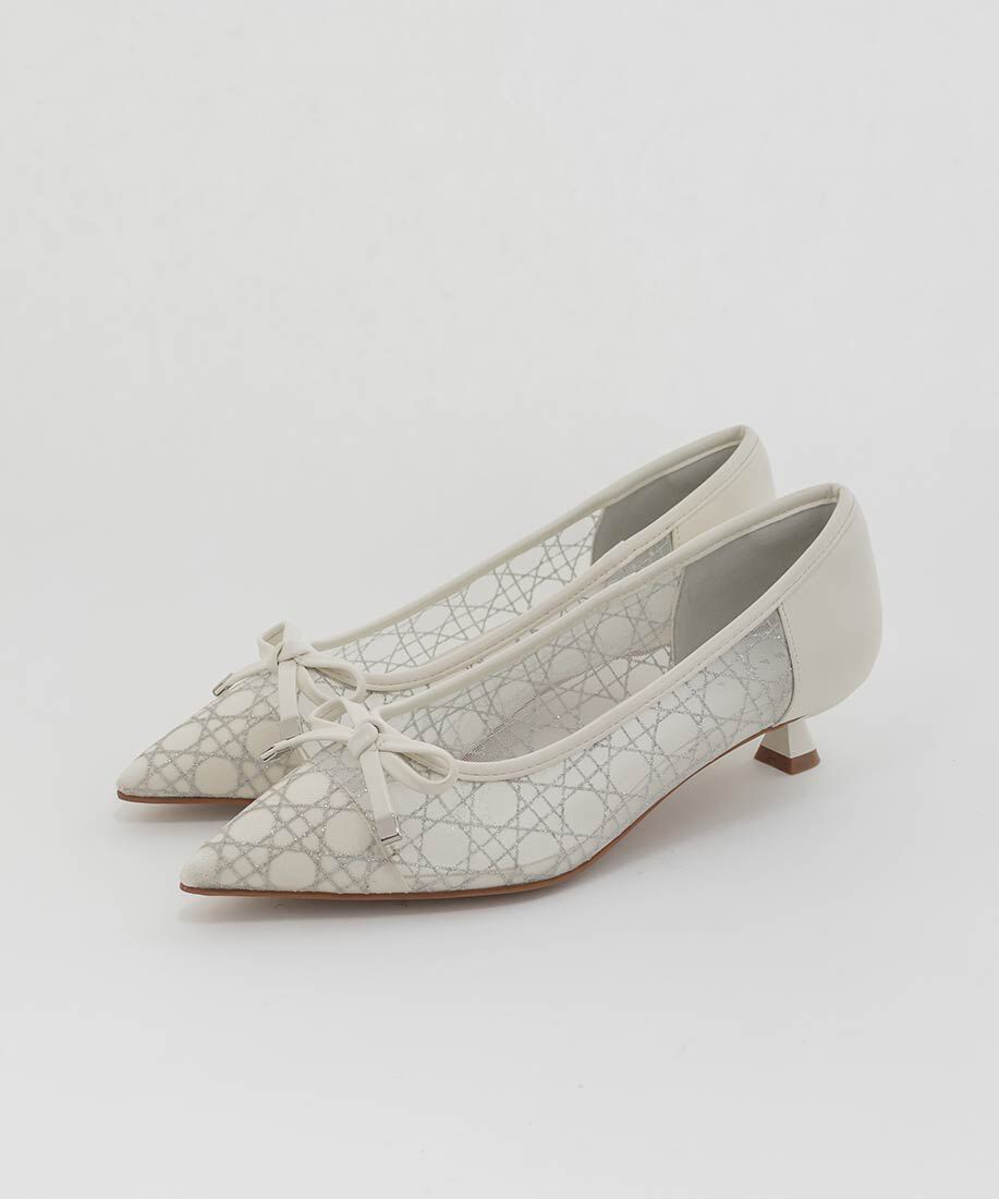  「グリッターラインチュールパンプス」|パンプス|