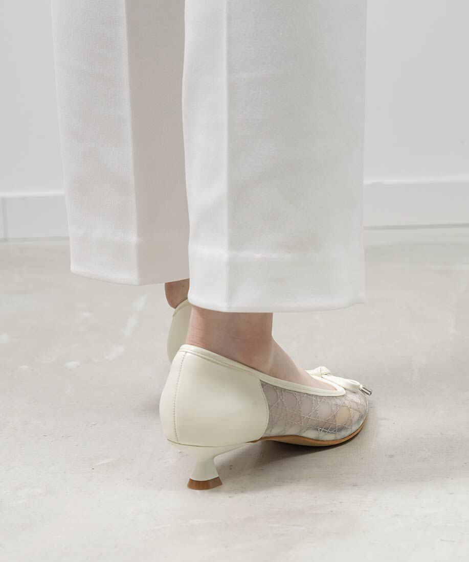  「グリッターラインチュールパンプス」|パンプス|