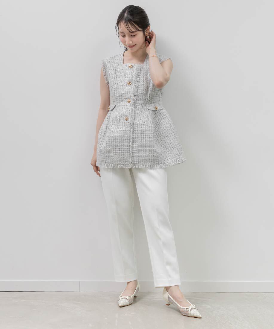  「グリッターラインチュールパンプス」|パンプス|