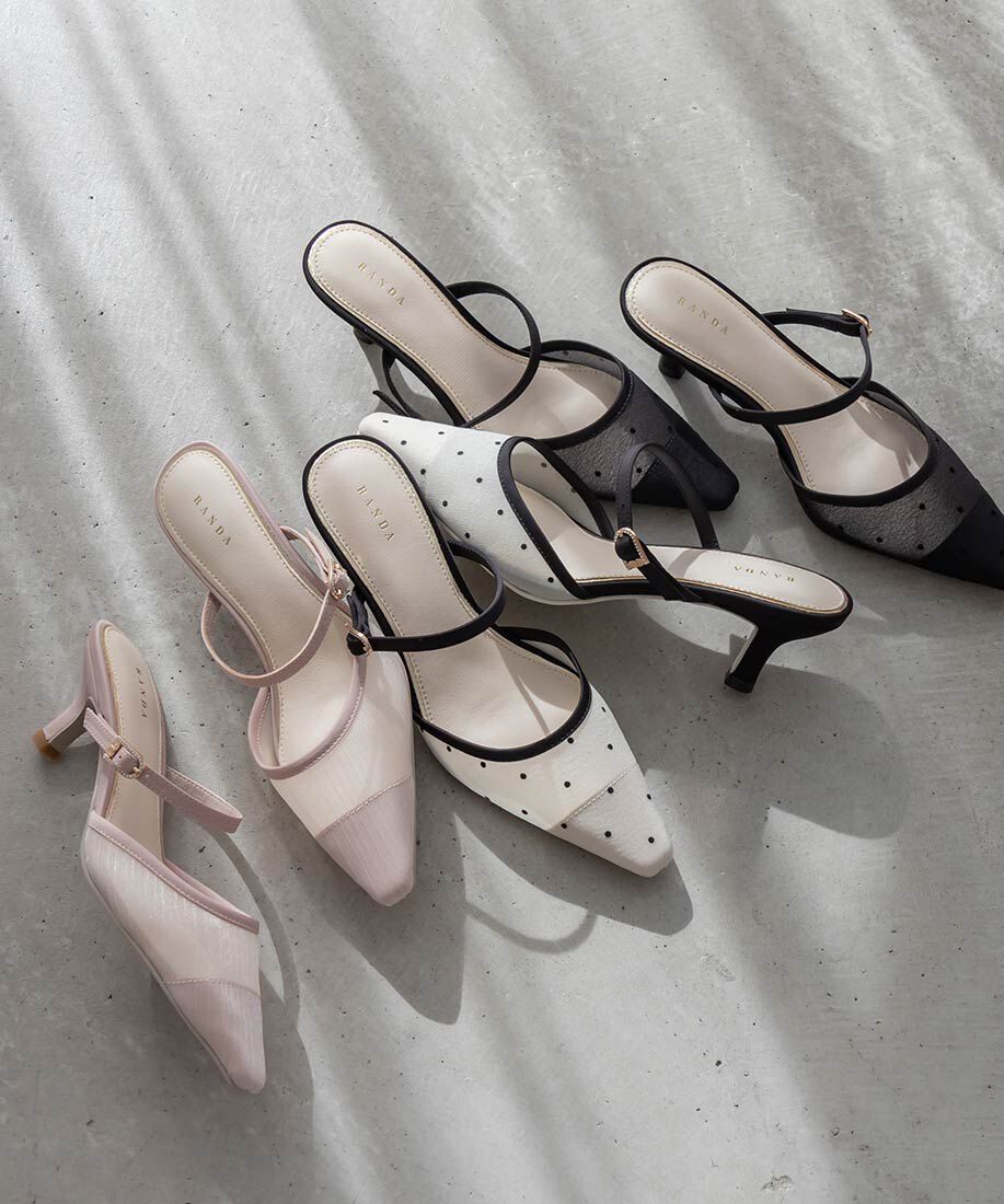  「ビジューバックルシアーミュールパンプス」|パンプス|