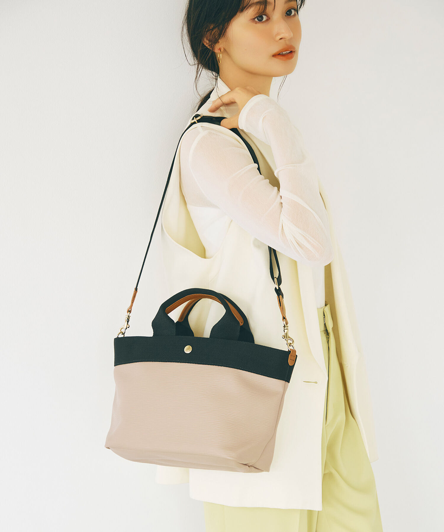 TOPKAPI BREATH「【人気色が限定復活！】【Breath TOPKAPI】RIPPLE リプル トート バッグ M（ショルダー付き）」|トートバッグ|