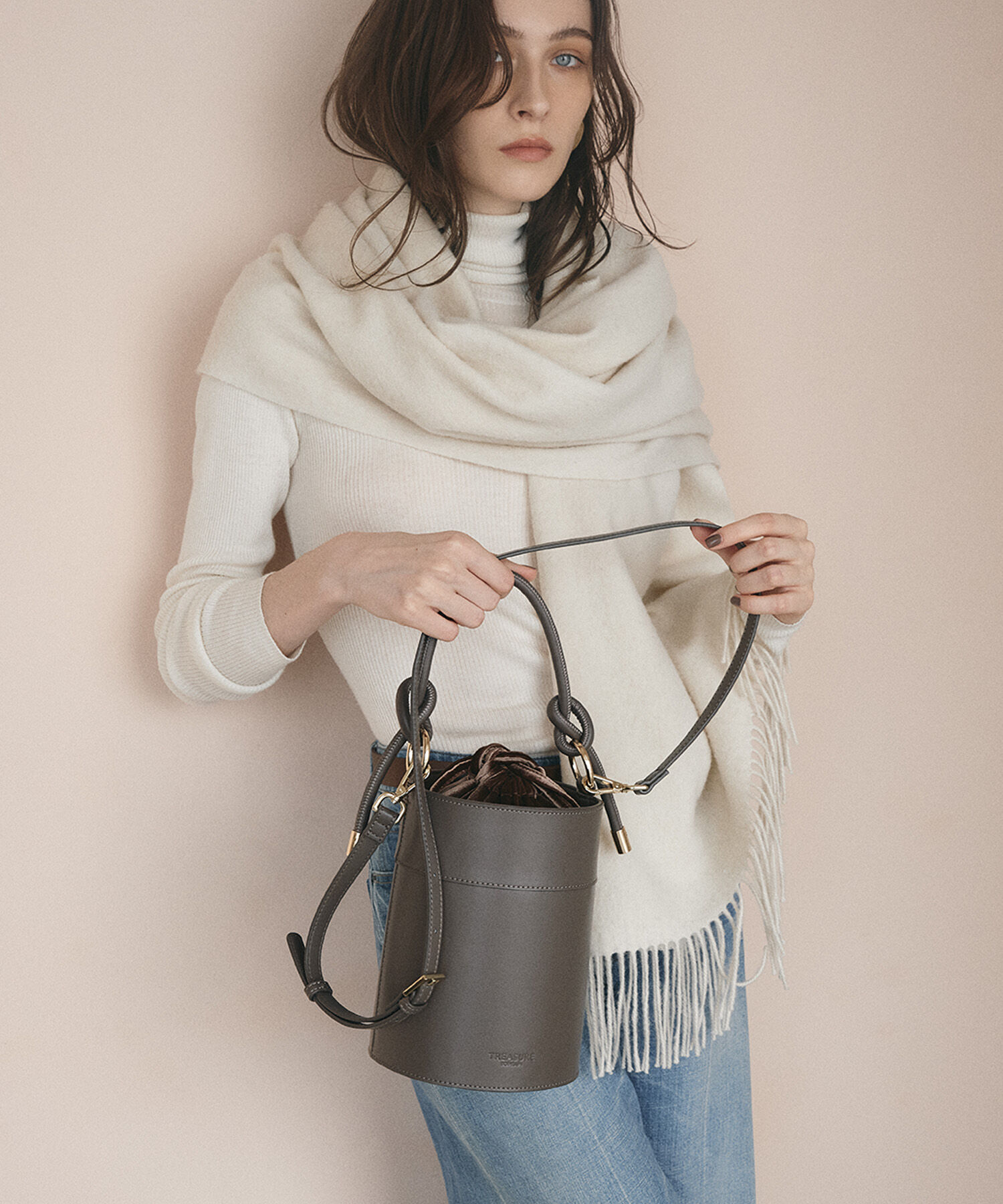 TOPKAPI TREASURE「【TREASURE TOPKAPI】 バケツ 巾着 ショルダー バッグ」|ショルダー・メッセンジャー|トープ