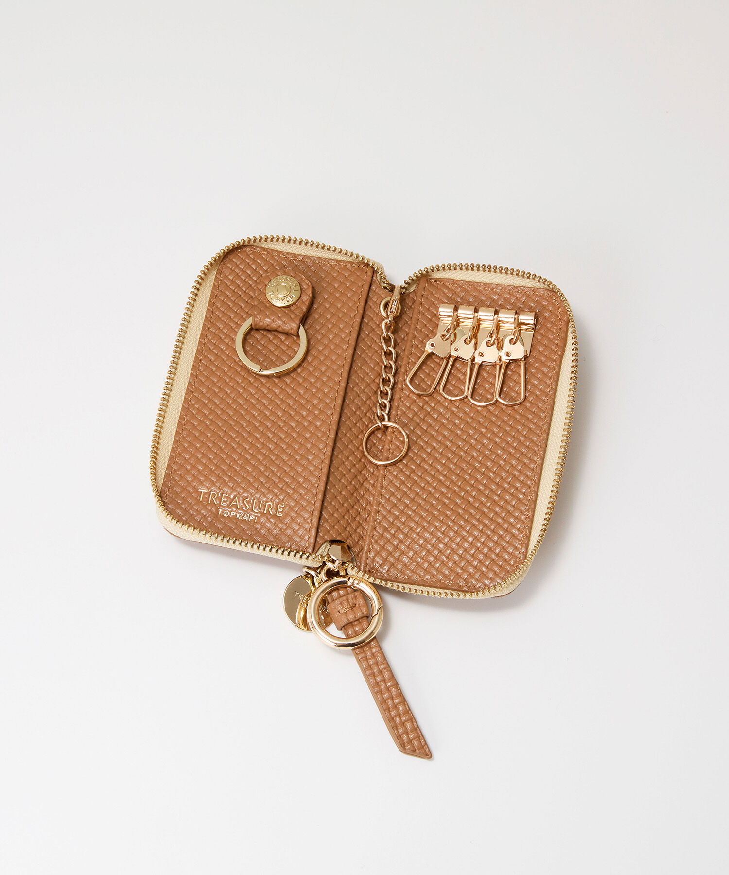 TOPKAPI BREATH「【TREASURE TOPKAPI】クロスエンボス レザー キーケース」|キーケース|