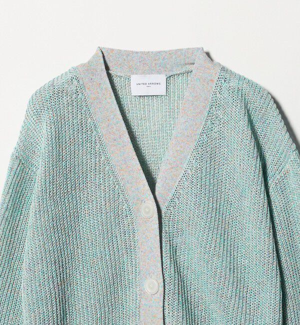 UNITED ARROWS「カラーヤーン Vネック カーディガン ‐ウォッシャブル‐」|カーディガン|