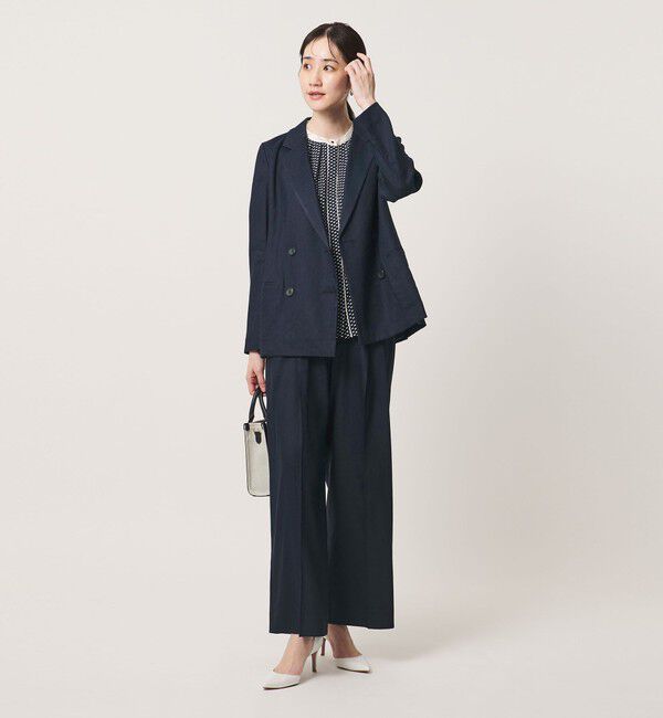 UNITED ARROWS「ECLISSE ストレート ワイドパンツ」|スラックス|