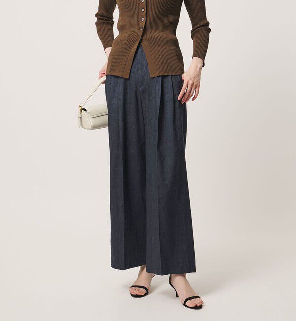 UNITED ARROWS「ECLISSE ストレート ワイドパンツ」|スラックス|