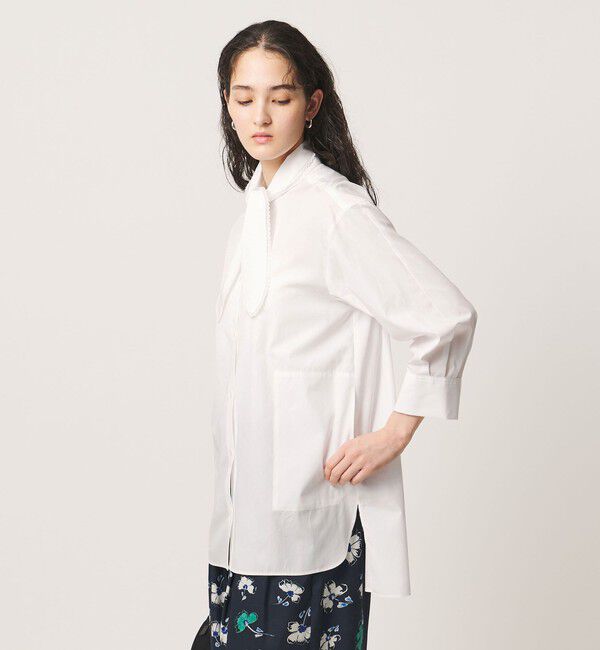 UNITED ARROWS「リボン ボウタイ チュニック シャツ」|シャツ・ブラウス|