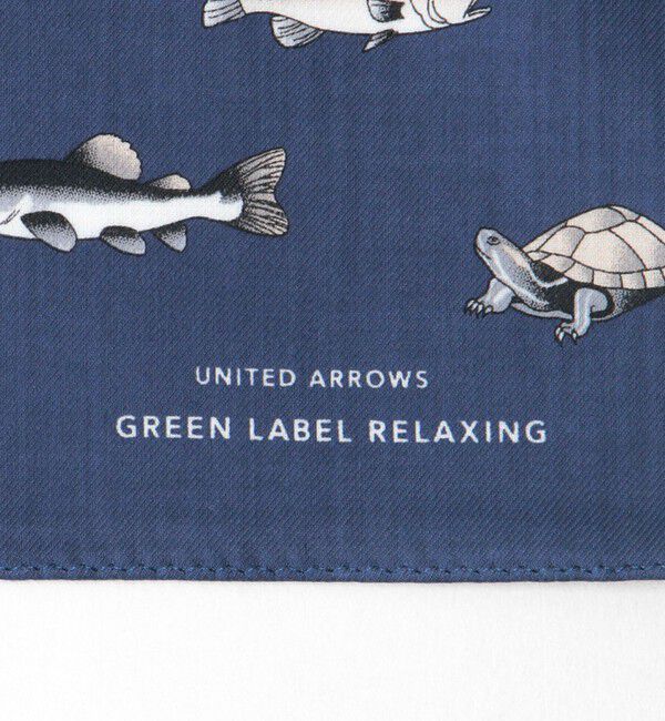UNITED ARROWS green label relaxing「GLR シーアイランド フィッシュ ハンカチ」|ハンカチ|