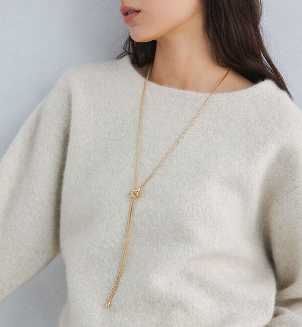 UNITED ARROWS green label relaxing「ツイストモチーフ スネーク タイネックレス」|ネックレス|GOLD
