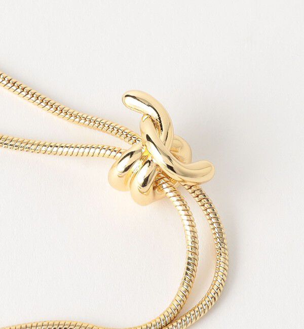 UNITED ARROWS green label relaxing「ツイストモチーフ スネーク タイネックレス」|ネックレス|