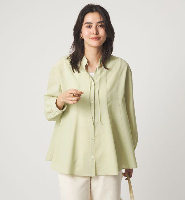 UNITED ARROWS green label relaxing「［size SHORTあり］ミルフィーユ フレア ブラウス」|シャツ・ブラウス|