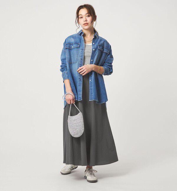 UNITED ARROWS green label relaxing「ポコポコ フレア スカート」|フレア|