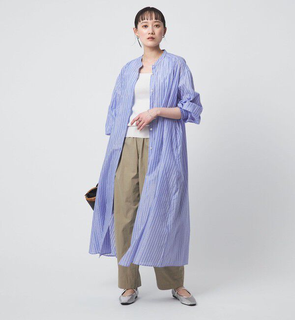 UNITED ARROWS green label relaxing「ギャザー シャツワンピース」|ワンピース|