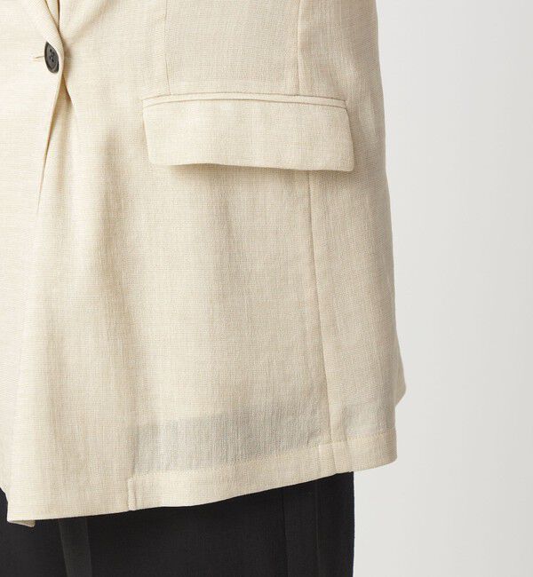 UNITED ARROWS green label relaxing「【結論シリーズ】シアーエアミドルスリーブジャケット［size SHORTあり］」|テーラードジャケット|