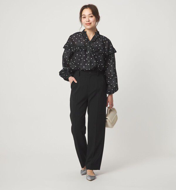 UNITED ARROWS green label relaxing「カールマイヤー ヨーク フリル ブラウス マシンウォッシャブル 通気性」|シャツ・ブラウス|