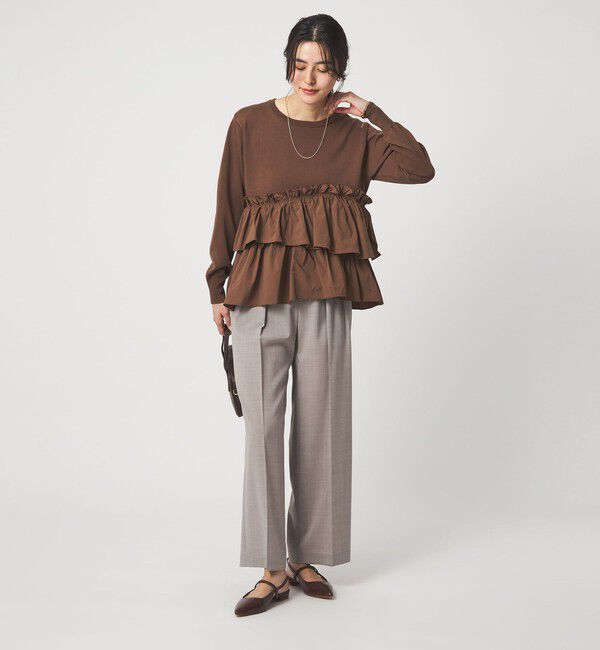 UNITED ARROWS green label relaxing「ティアード ドッキング プルオーバー ニット 3」|ニット・セーター|