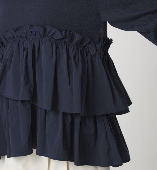 UNITED ARROWS green label relaxing「ティアード ドッキング プルオーバー ニット 3」|ニット・セーター|