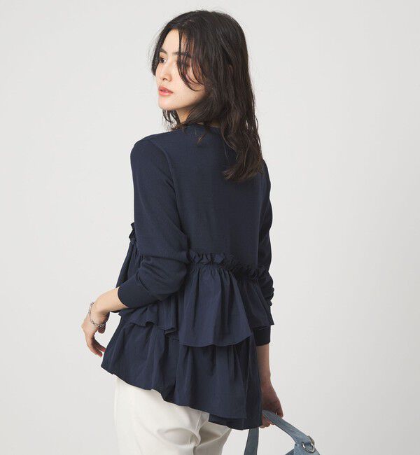 UNITED ARROWS green label relaxing「ティアード ドッキング プルオーバー ニット 3」|ニット・セーター|