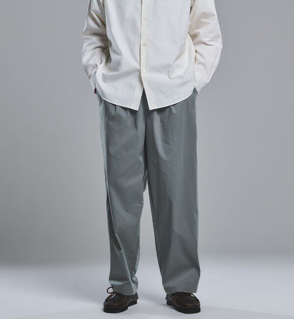 UNITED ARROWS green label relaxing「リネンミックス W4 ワイド イージーパンツ -ストレッチ-」|その他|MD.GRAY