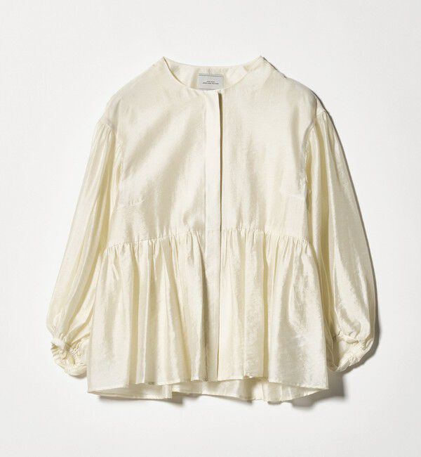 UNITED ARROWS green label relaxing「［size SHORTあり］fleurie(フルリー) シアー ノーカラー ジャケット 接触冷感」|ノーカラージャケット|