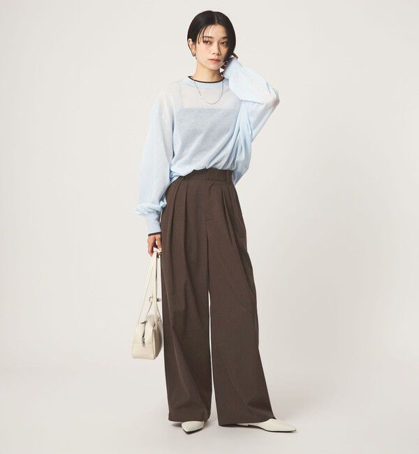 UNITED ARROWS green label relaxing「【WEB限定】＜at ease＞オルマイ スラックス ストレッチ UVカット」|スラックス|