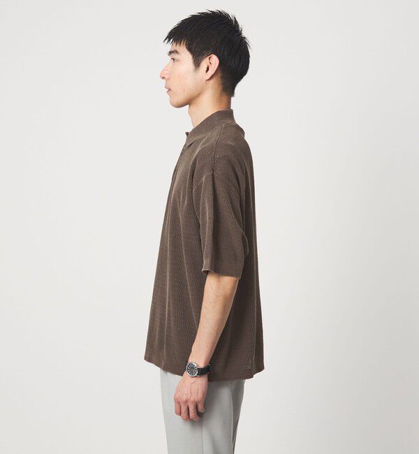 UNITED ARROWS green label relaxing「【別注】＜Healthknit＞ガーメントダイ ニット 半袖 ポロシャツ」|ポロシャツ|