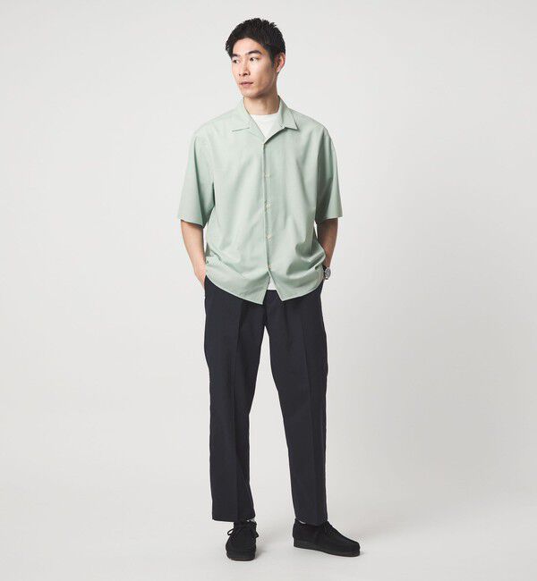 UNITED ARROWS green label relaxing「ウォッシャブルトロ オープンカラー シャツ -ストレッチ-」|シャツ・ブラウス|