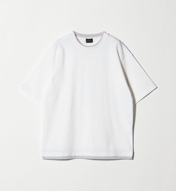 UNITED ARROWS green label relaxing「ピケ フェイクレイヤード クルーネック 半袖 Ｔシャツ」|Tシャツ・カットソー|