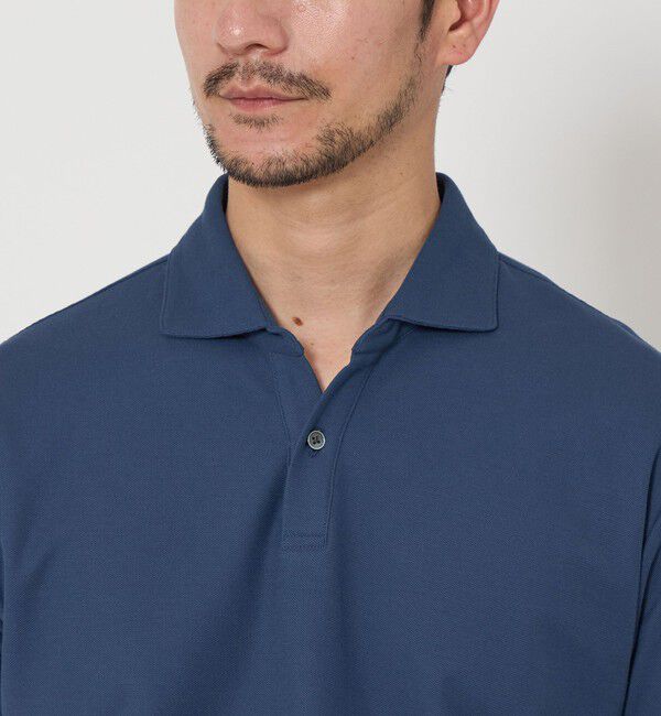 BEAUTY&YOUTH UNITED ARROWS「【WEB限定 WARDROBE SMART】ステイ クリーン ピケ スキッパー ポロシャツ【抗菌防臭】」|ポロシャツ|