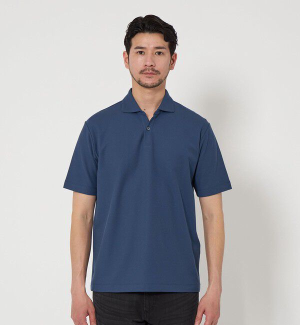 BEAUTY&YOUTH UNITED ARROWS「【WEB限定 WARDROBE SMART】ステイ クリーン ピケ スキッパー ポロシャツ【抗菌防臭】」|ポロシャツ|