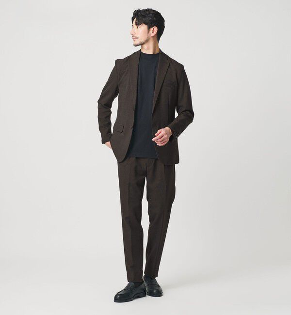 BEAUTY&YOUTH UNITED ARROWS「【WEB限定 WARDROBE SMART】LANATEC セットアップ/背抜きジャケット＆イージーパンツ」|スーツ|DK.BROWN