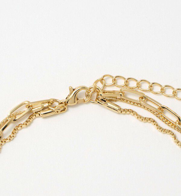 BEAUTY&YOUTH UNITED ARROWS「パールモチーフ&times;ミックスチェーン 3連 ネックレス」|ネックレス|