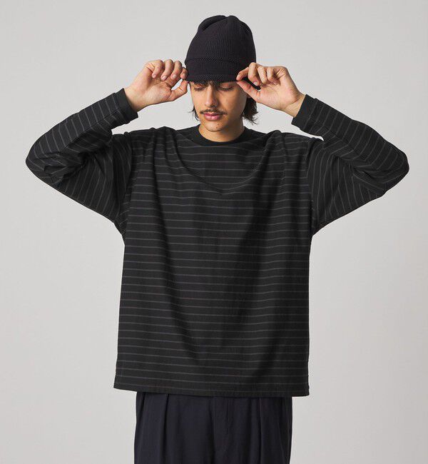 STEVEN ALAN「＜Steven Alan＞ オーガニックコットン アソート ボーダー ロングスリーブ Tシャツ BOLD」|Tシャツ・カットソー|