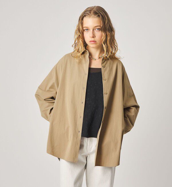 STEVEN ALAN「＜Steven Alan＞ドルマンスリーブ シャツ」|シャツ・ブラウス|BEIGE