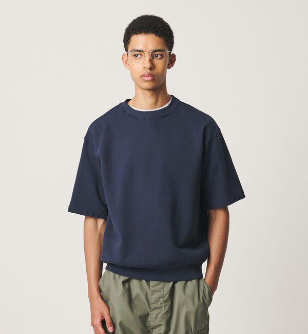 BEAUTY&YOUTH UNITED ARROWS「クラッシュ ショートスリーブ スウェット 」|Tシャツ・カットソー|NAVY