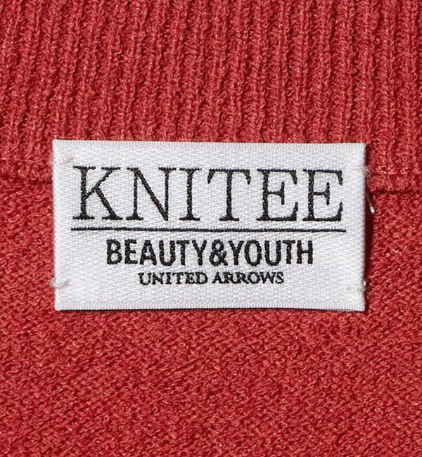 BEAUTY&YOUTH UNITED ARROWS「KNITEE クリンプコットン クルーネック ニット Tシャツ ウォッシャブル」|ニット・セーター|