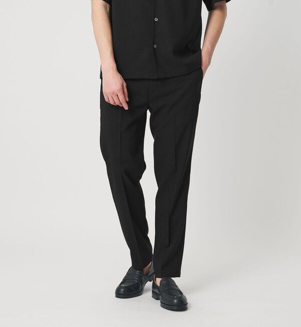 BEAUTY&YOUTH UNITED ARROWS「【WEB限定 WARDROBE SMART】 Reflax ノープリーツ スラックス パンツ」|スラックス|BLACK
