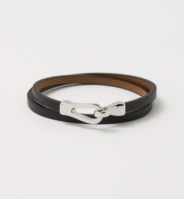 BEAUTY&YOUTH UNITED ARROWS「メタル&times;レザーベルト ブレスレット」|ブレスレット・バングル|BLACK