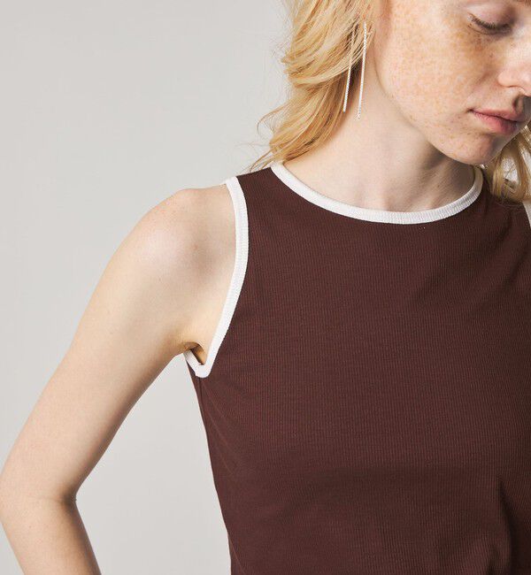 STEVEN ALAN「＜Steven Alan＞リンガー アメリカンスリーブ タンクトップ」|Tシャツ・カットソー|