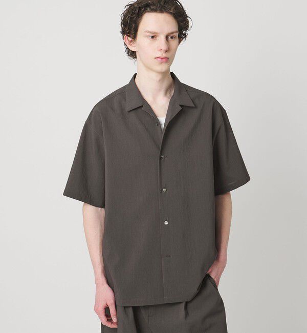 MONKEY TIME「RENU TROシリーズ オープン カラー シャツ -セットアップ対応-」|シャツ・ブラウス|