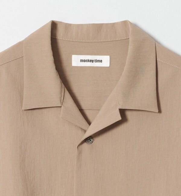 MONKEY TIME「RENU TROシリーズ オープン カラー シャツ -セットアップ対応-」|シャツ・ブラウス|
