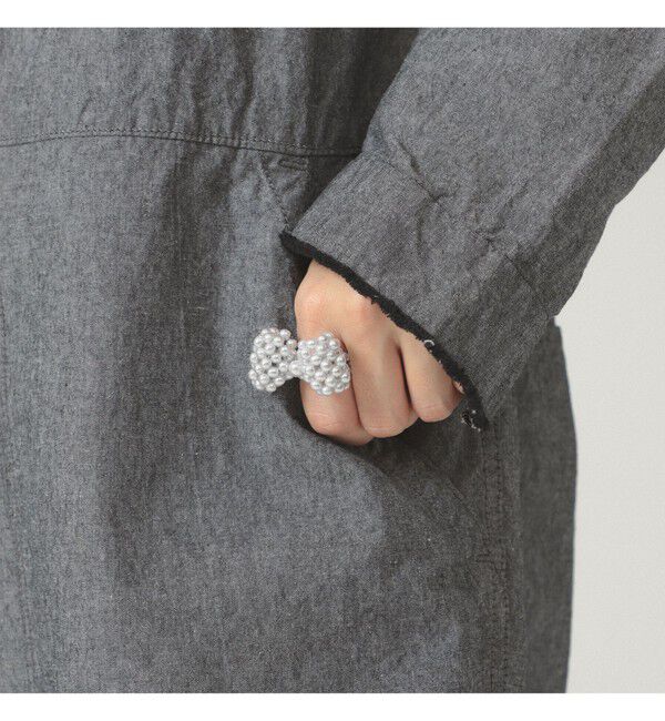 BEAMSBOY「パール リボン リング」|その他|SILVER