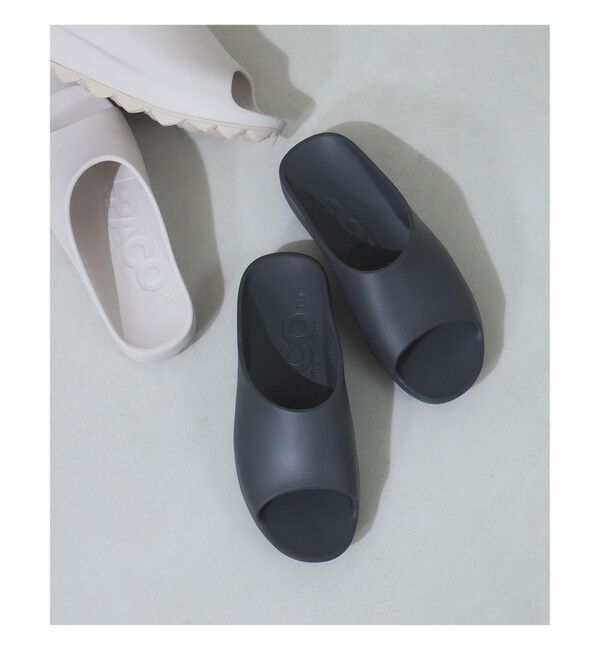 Demi-Luxe BEAMS 「PPACO / LUX-2 オープントウ サンダル」|サンダル|DARK_GRAY