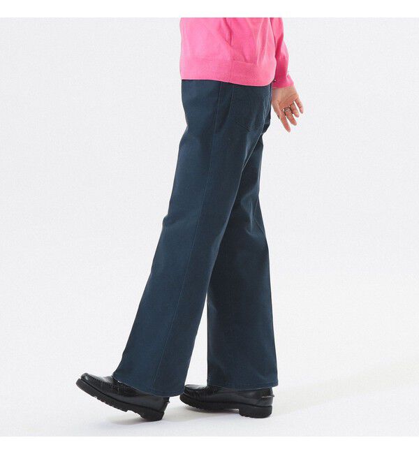 BEAMSBOY「【別注】DICKIES / ウォッシュ フレア パンツ」|チノ|NAVY